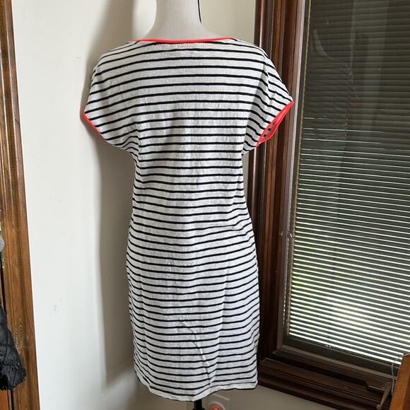Boden | Striped Cotton Dress Size 4R - Picture 4 of 10